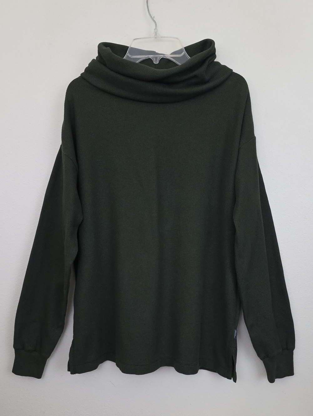 Eddie Bauer Green Turtleneck Long Sleeve Top Womens M